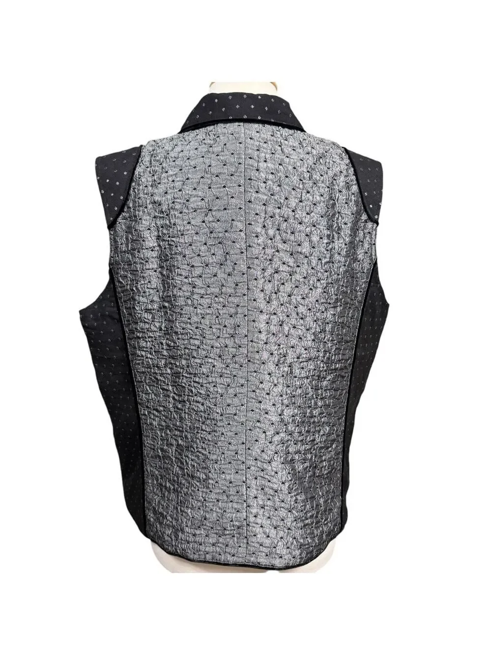Coldwater Creek‎ Vest XL Gray Black